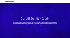 Desktop Screenshot of ceruttigrafik.ch