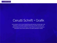 Tablet Screenshot of ceruttigrafik.ch